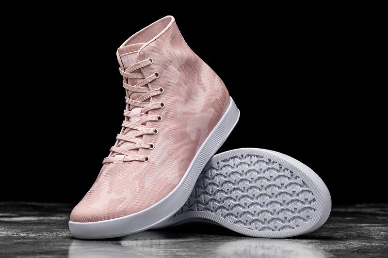 Rose / Camo Nobull High-Top Rose Camo Canvas Women's Trainers | CA E2127B